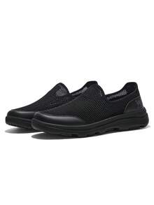 CAMEL CROWN Men's Slip On Sneakers Lightweight Breathable Comfortable Casual Walking Shoes Cushioning Non-Slip - Black - View 5