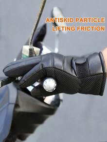 1 paire de gants d'hiver  de haute qualité, sensibles à l'écran tactile, doublure en polaire pour la chaleur, coupe-vent, imperméable, antidérapant, durable, léger, convient aux hommes et aux femmes, idéal pour le cyclisme, la moto, les déplacements par temps froid - Multicolore - Voir 4