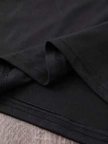 T Shirts For Women Letter Print T Shirt Round Neck Sleeve Shirt Tees Womens Tops Shirts For Women Black - 777 - 查看 4