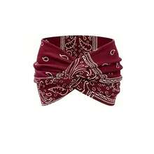 1 cái/6 cái Băng đô thể thao nữ cỡ lớn họa tiết Paisley phong cách Bohemian, băng đô co giãn kiểu đan chéo dành cho yoga, thích hợp cho các hoạt động thể thao ngoài trời, đi bộ đường dài, du lịch, leo núi, phụ kiện tóc hàng ngày cho nữ. - Nhiều màu - Xem 5