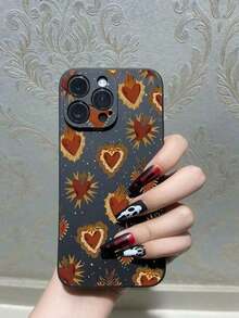 1pc Creative Heart-Shaped Soft Protective Case Compatible With IPhone - Multicolor - View 6