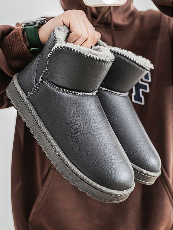 Bottes de neige montantes, chaussures décontractées mode pour couples, bottes courtes style coréen, nouvelles bottes courtes polyvalentes à l'épreuve du froid pour l'automne/hiver, chaussures d'hiver, chaussures antidérapantes pour hommes