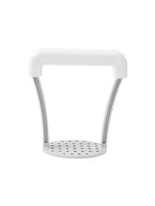 1pc Manual Potato Masher, Potato Ricer, Plastic Hand-Operated Masher Tool, Kitchen Vegetable Fruit Crusher Tool, G-Type Masher, Essential Kitchen Tool