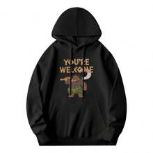 MoanaS Maui Confident Pose You're Welcome Graphic Print T Shirt Men Women Cotton Hoodie Shirt Clothing Basic Crew Neck Hoodies,Soft And Breathable Fabric, Loose Style, Perfect For Concerts And Hiking Trips - 款式10 - 查看 1