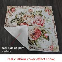 1 bucată Husă de pernă cu trandafiri florali vintage - catifea piersică cu design elegant de trandafiri roz și frunze verzi, potrivită pentru decorarea fermei în camera de zi, canapea sau balcon - se poate spăla la mașină, cu fermoar, 45 cm/17,7 inchi - husă de pernă vintage, husă de pernă decorativă, tavă de pernă, fără pernă
