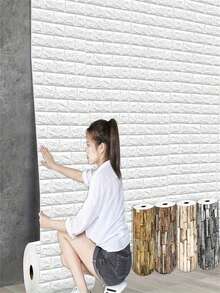 1pc Brick Pattern Wall Sticker - Waterproof, Easy To Apply And Remove, Freely Cuttable - Suitable For Kitchen, Living Room, Bathroom, Hallway Decor, Fashionable Home Decor