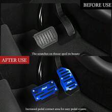 3pcs/Set Universal Car Brake & Accelerator Pedal Covers (Manual Transmission), 2pcs/Set (Automatic Transmission)