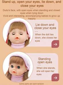 29厘米手持娃娃篮玩具，逼真仿真电动玩具娃娃，推荐送给女孩的礼物，生日和节日礼物