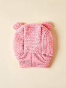 PETSIN 1 件纯色兔耳形保暖防风宠物帽子头套适合大型犬日常使用 - 米色 - 查看 8