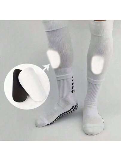 1Pair Mini Football Shin Pad Wear-Resistant Shock Absorbing Leg Protector Lightweight Portable Soccer Training Shank Board,Mini Master Shin Guard, New Year's Gift, Random Color