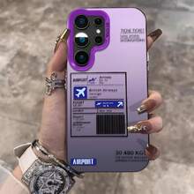Blue Airplane Phone Case For  Galaxy S25 S24 S21 S23 S22 Ultra Plus A16 A15 A56 A55 A54 A53 A36 A35 A34 A33 A26 5G Cover. Christmas Accessories.   17 Case 's Best-Selling Phone Cases  Cases Christmas Phone Case Christmas Decoration Stocking Stuffers - 3 - 查看 11