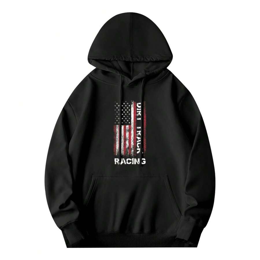 Camiseta con diseño de bandera para carreras de tierra, sudadera con capucha como regalo - Estilo 14 - Ver 1