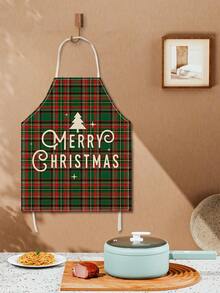 1 articol esențial pentru petrecerile de Crăciun în 2025: Șorț în carouri pentru părinți și copii; Șorț drăguț din material textil de Crăciun, Crăciun fericit, design colorat și rapid al cununii de Crăciun; Șorț de copt pentru decorațiuni de Crăciun; Un șorț esențial pentru decorarea atmosferei și decorarea petrecerilor de sărbători.
