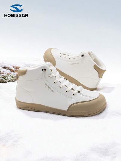 HOBIBEAR 1 Pair Women's Fashion Simple Warm Snow Boots, Unisex Winter Outdoor Sports Shoes