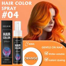 1 Frasco de Spray Coloração Temporária de Cabelo, Cera de Cabelo Lavável Instantânea, Estilo Y2K, Adequado para Halloween, Festa de Natal, Penteados DIY, Tinta de Cabelo Vermelha/Azul/Roxa - Multicolorido - Visão 6