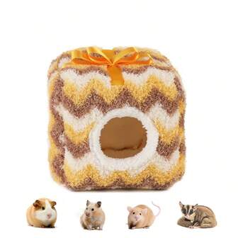 ITANDME Escondite para cobayas, escondite para hámsteres, refugio y nido para dormir para animales pequeños, cama para cobayas, cama para hámsteres, adecuado para cobayas, azucareros voladores, hámsteres