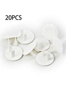 10/20pcs White Electrical Outlet Covers, Protective Safety Insulation Plugs