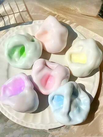 5 piezas Bolas de Mochi suaves y divertidas para aliviar el estrés, Squishies de Mochi elásticos, aprieta para que reboten y cambien de color, Bolas de Mochi hechas a mano, Juguetes novedosos, Adecuados para entretenimiento de oficina, fiestas de cumpleaños y festividades, Regalos perfectos para Acción de Gracias, Pascua, Halloween, Navidad, Para mayores de 14 años