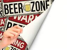 Oedim Frigorifero Vinile Avvertenza Zona Birra varie misure tra cui scegliere - 1PC - Visualizzare 4
