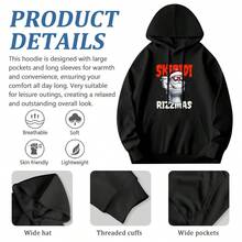 Skibidi Rizzmas Funny Toilet Santa White Elephant Cistmas Hoodie,Soft And Breathable Fabric, Loose Style, Perfect For Concerts And Hiking Trips - 款式1 - 查看 6