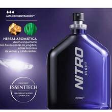 Perfume Con Atomizador Para Hombre – Nitro Night – Aroma Herbal Aromático – Con Notas De Jengibre, Vetiver Y Ambar - Cyzone – 100 Ml - - Fresco - Ver 3