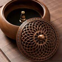 1个南美胡桃木香炉 - 室内香薰套装，适合茶道装饰、生日/毕业礼物 - 彩色 - 查看 10