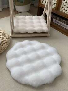 1pc Cat/Dog Warm Sleeping Pad, Plush Round Pet Bed With Blanket, Non-Slip Bottom, Thick & Soft Autumn/Winter Pet Supplies - Multicolor - View 10