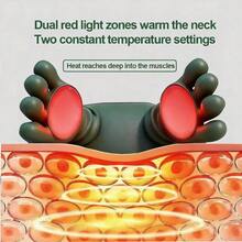 Bionik Heizung Massagegerät, Schulter & Nacken Elektrisch Akupunkt Massage Meister, kabellos tragbares Design, elektrische Deep Tissue 3D Knetmassage Kissen, 3 Geschwindigkeitsstufen, perfektes Halloween oder Weihnachtsgeschenk für Liebste, Freunde und Senioren. - Verschiedenfarbig - Übersicht 10