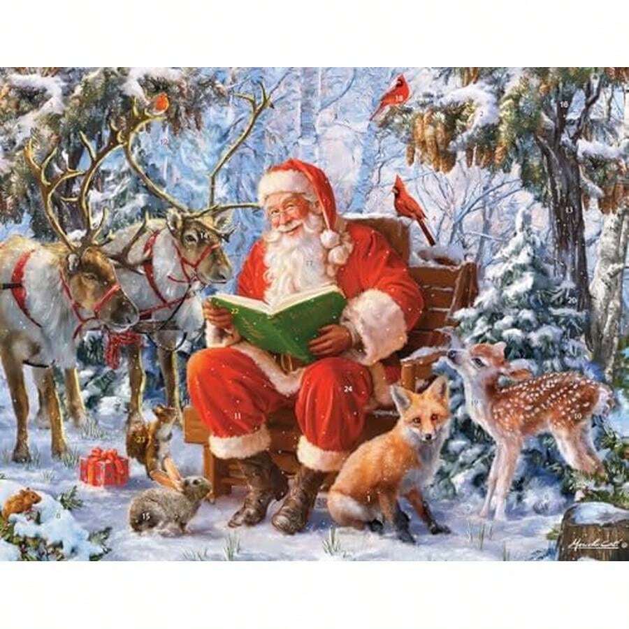 Calendario de Adviento del Bosque de Santa (Calendario de Cuenta ...