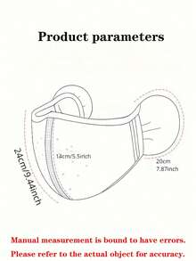1个耳罩式二合一口罩，保暖抓绒防风透气加厚防寒口罩，男女通用 - 彩色 - 查看 3
