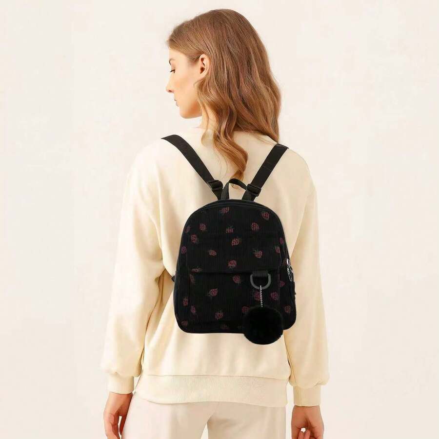 Multineos Comercial Women's Wallet-Style Crossbody Bag With Two Layers - 黑色 - 查看 1