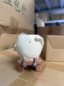 Portapenne carino a cartone animato - Organizer da scrivania multifunzionale con design adorabile, figurina bianca carina con espressioni facciali allegre e gambe, perfetto per riporre penne, matite, pennarelli, evidenziatori, ideale come decorazione da scrivania per studenti, lavoratori d'ufficio, stanze di studio e spazi di lavoro domestici, aggiunge un tocco giocoso e affascinante al tuo spazio mantenendo la scrivania ordinata. Adatto come decorazione per la stanza, la casa, l'ufficio. - Multicolore - Visualizzare 8