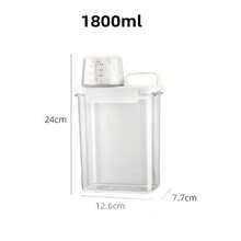 Large Thickened Pet Sealed Storage Tank, Pet Snack Sorting Bottle, Divine Tool, Large Capacity Container With Measuring Cup - Clear - View 16