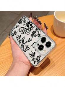 Floral Pattern Phone Case, Shockproof Protective Cell Phone Case, Full Protective Shockproof Cover For - 彩色 - 查看 5