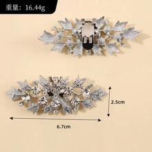 2 pezzi Decorazioni per scarpe con tacco alto stile europeo elegante, accessori fai-da-te per scarpe da sposa, scarpe da cerimonia scintillanti - Multicolore - Visualizzare 8