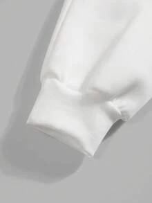 Sudadera con Capucha de Arte Popular Mexicano para Mujer - Estampado en Español y de Nuestra Señora de Guadalupe, Cómoda Sudadera con Capucha y Cordón para Otoño/Primavera, Ropa Cultural Lavable a Máquina - Blanco - Ver 5