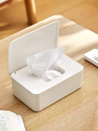 Dispensador de toallitas húmedas para bebé con tapa, desechables, de gran capacidad, adecuado para cocina, baño, escritorio de oficina, tocador, contiene varios pañuelos, estuche de toallitas húmedas de color negro elegante, mantiene las toallitas frescas, accesorio de decoración del hogar, esencial para viajes y vacaciones