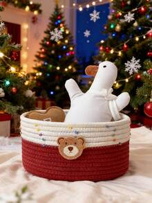 1 chiếc giỏ đựng đồ ăn vặt hình hoạt hình dễ thương, hộp đựng điều khiển từ xa để bàn, giỏ đựng đồ cạnh giường, giỏ đựng đồ dùng cho thú cưng, giỏ quà tặng ngày Valentine/sinh nhật. - Nhiều màu - Xem 23