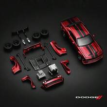 Burago 1:36 Dodge Challenger Customized Car Model, Assembled Diecast Alloy Vehicle Toy, Disassemblable Off-Road Car Gift For Boys - Multicolor - View 5