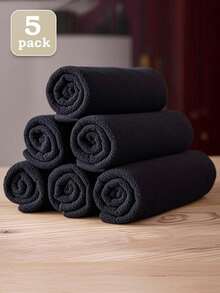 25*25cm超柔软超细纤维酒店/厨房吸水白色毛巾，多功能毛巾，浴室手巾，多用途清洁布，5件/10件套装