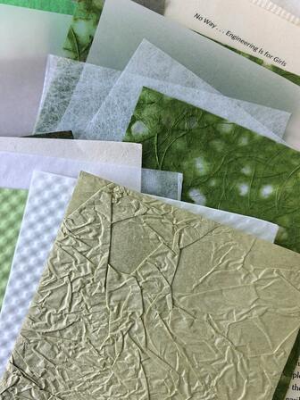 16 piezas/paquete Papeles de fondo de materiales mixtos con textura en tonos verdes vintage, para manualidades de scrapbooking y decoración DIY