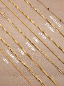 1 Personalized Name Customization, 1-3 Name Customization, Different Chain Styles To Choose From, 18k Gold Stainless Steel Jewelry Necklace, Different Fonts To Choose From, Suitable For Daily Wear, Customized Styles, Valentine's Day, Family, Mother's Day, Christmas Styles, Including Exquisite Gift Boxes. - Gold - View 3