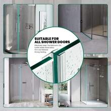 2 metros Tira de sellado de puerta tipo H/F/U Tira de sellado de silicona para bañera/ducha Burlete para puerta y ventana de oficina y balcón - Multicolor - Ver 6