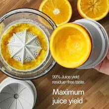 Exprimidor de jugo eléctrico portátil, carga USB, control de botón fácil, contenedor desmontable, extractor de jugo de frutas para el hogar, separador de jugo automático, adecuado para jugo fresco, regalo de vacaciones perfecto - Multicolor - Ver 5