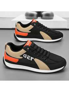 Men Sneakers - 黑橘 - 查看 3