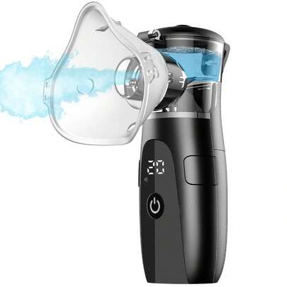 Nebulizer, Portable Nebulizer, Adult & Child Nebulizer, For Respiratory Issues, Nebulizing Mask And Adjustable Nebulization Rate Mesh Nebulizer, Facial Humidification