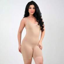 Macaquinho Modelador Feminino com Alças Largas Alta Sustentação e Modelagem Perfeita - nude - Visão 3