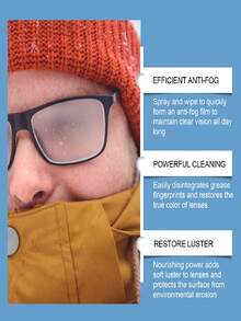 jakehoe 30ML Glasses Cleaner/Lens Cleaner, Glasses Anti Fogging Cleaning Spray, Convenient Travel Necessities, Valentine's Day Gifts For Students, Teachers, Boyfriends And Girlfriends, Household Cleaning Supplies, (New And Old Models Are Delivered Randomly)