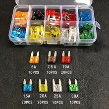 60pcs Car Fuse Assortment Kit Multiple Specifications Car Fuse Blade Insert Fuse Box Set 5A 7.5A 10A 15A 20A 25A 30A For Motorcycle Car Truck Circuit Fuse Blade - 60包 - 查看 2