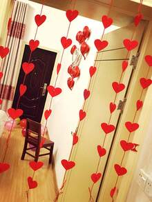 1 Bộ/4 Bộ đồ trang trí bằng vải không dệt hình trái tim màu đỏ, thích hợp cho Ngày Valentine, đám cưới, kỷ niệm, tiệc sinh nhật, trang trí phòng, đồ trang trí kỷ niệm, đồ trang trí đa năng cho các ngày lễ, trang trí Ngày Valentine, trang trí phòng, trang trí nhà cửa. - Nhiều màu - Xem 3